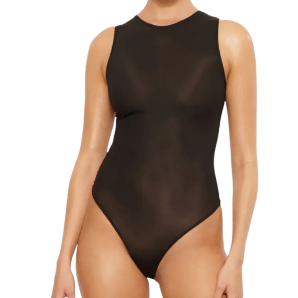 SKIMS Jelly Sheer Crew Neck Bodysuit